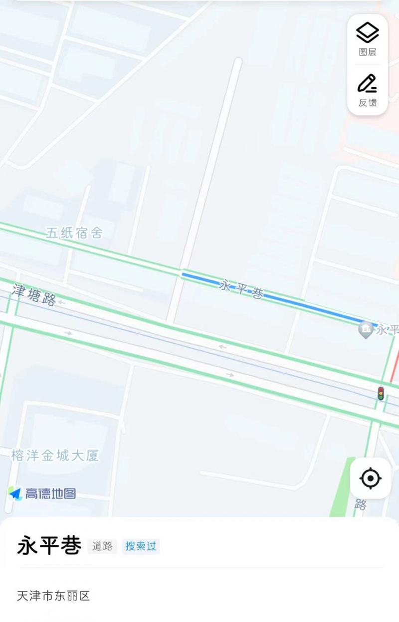 导航东丽永平巷到巷子里就能看到